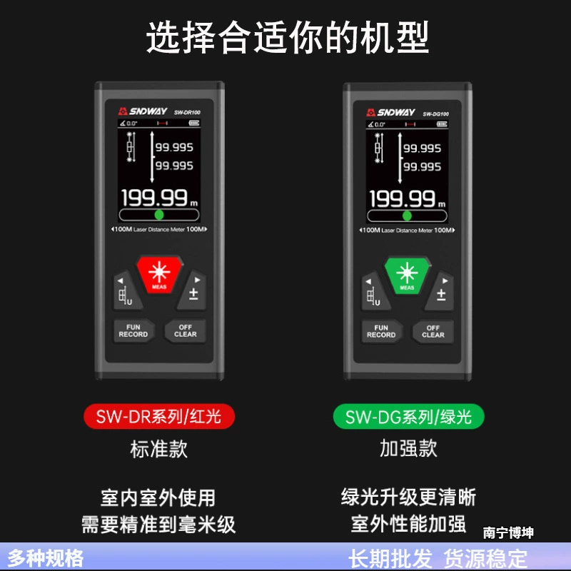 SNDWAY Глубокий двухсторонний лазерный дальномер SW-DR60 высокоточный инфракрасный дальномер Электронная линейка