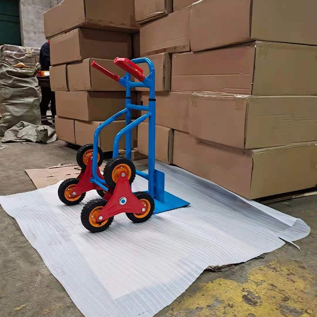 六轮楼梯手推车老虎车搬运车产地货源发泡轮气胎轮实心轮