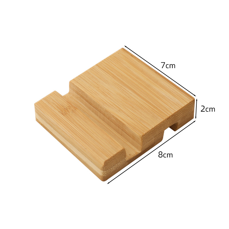 Desktop creativo soporte para teléfonos móviles de bambú y madera soporte de la oficina de madera soporte de la placa general mayorista