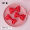 Red fondant with bow, 7cm