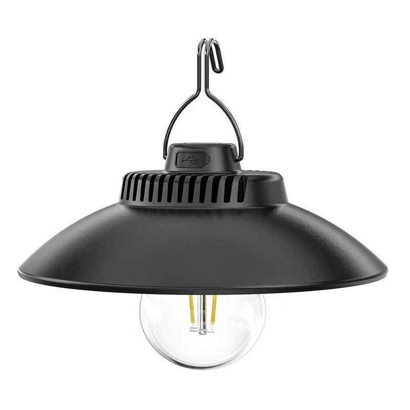 Transfronterizo nueva tienda de camping luz tipo-C recargable colgante al aire libre multi-funcional linterna retro LED camping Luz