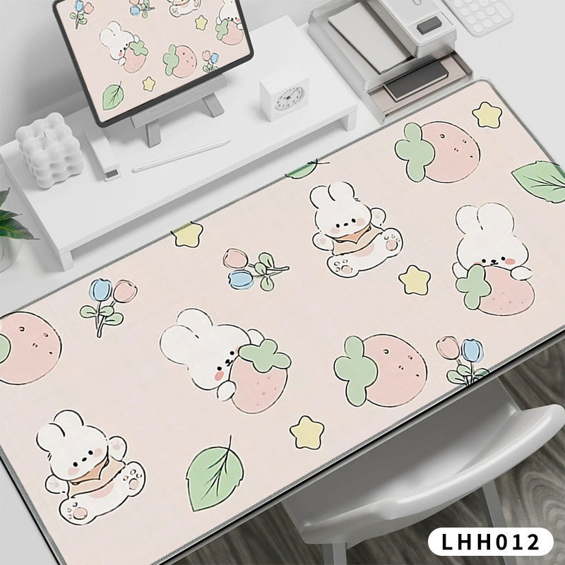 Ins風テーブルマット少女かわいい革の食事マット寮の学生マウスパッド|undefined