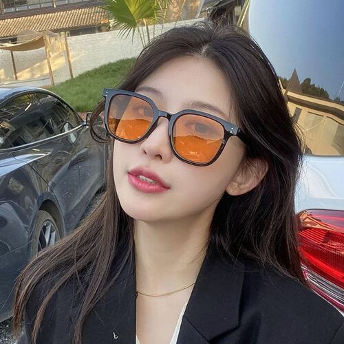 Cross-border G brand two points nail polish multi-color sunglasses blush gradient color sunglasses summer bare face magic sun glasses