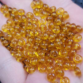 仿黄水晶仿玉石散珠琥珀色玉扣隔片隔珠diy手链项链饰品配件珠子