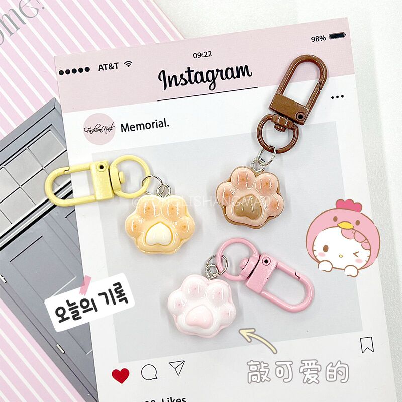 Cartoon Cute Soft Cat Paw Keychain Pendant Girly Cat Paw Bag Backpack Decoration Gift for Best Friend Cartoon Cute Soft Cat Paw Keychain Pendant Girly Cat Paw Bag Backpack Decoration Gift for Best Friend