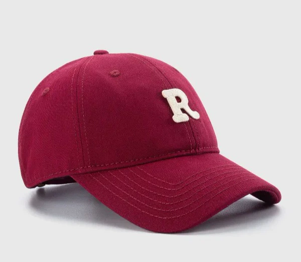 [Big head circumference, small face revealed] Large head circumference, autumn and winter Korean style baseball cap for women, plus men's trendy hat, small soft top peaked cap, versatile sports hat, burgundy 1 cap