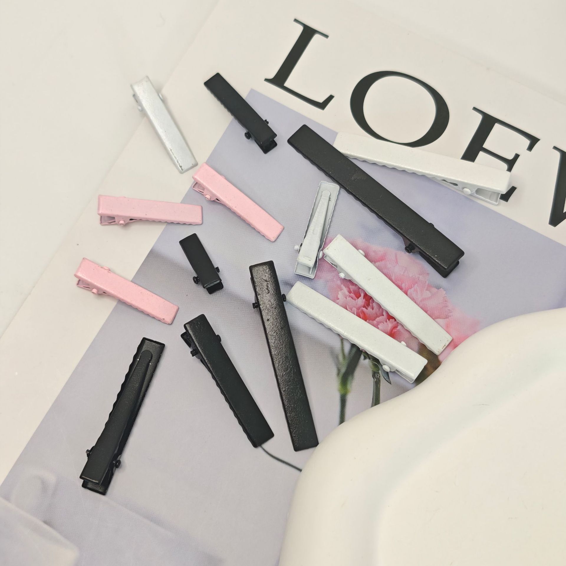 Crocodile Clip Hairpin DIY Materials, Duckbill Clip Hairpin DIY Base, Hairpin Base, Square Clip, Handmade Hairpin Base