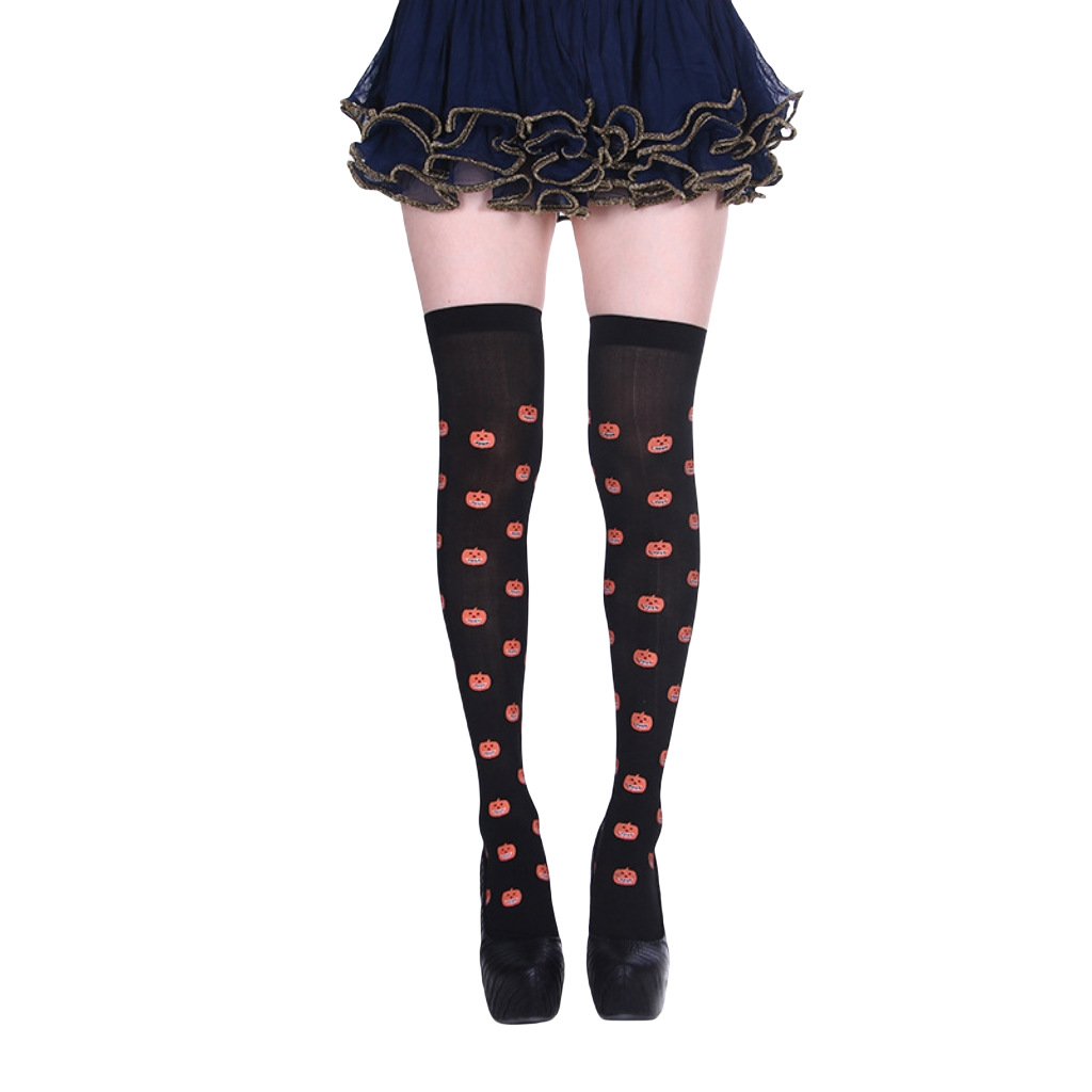 Los fabricantes suministran las medias del Festival del partido de Halloween Festival visten accesorios de ropa calcetines sobre la rodilla calcetines de sangre calcetines de enfermera