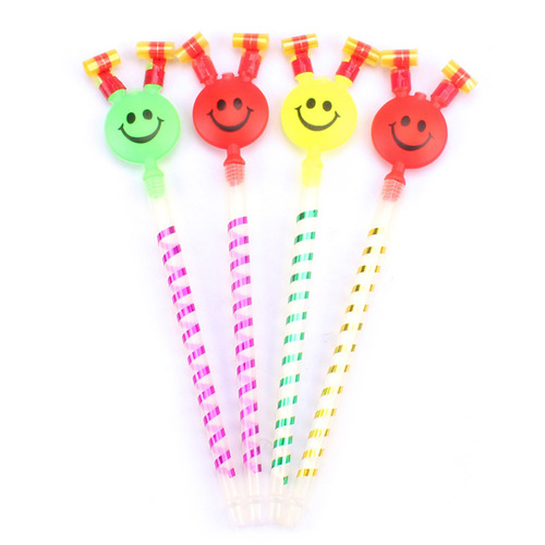 Large smiley face blowing the dragon, whistling and rolling children's toys, smiling face blowing the dragon, clown blowing the dragon street stall toys wholesale