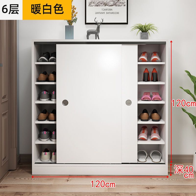 靴キャビネット引き戸多層大容量ホームドア木製経済的なシンプルな玄関キャビネット靴ラック収納キャビネット|undefined
