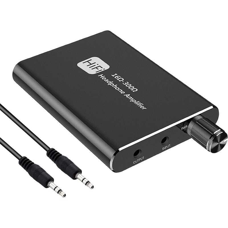Fábrica privada modelo portátil amplificador de auriculares fiebre bajo pesado sin bajo ruido HiFi amplificador de oído AUX ajuste de audio