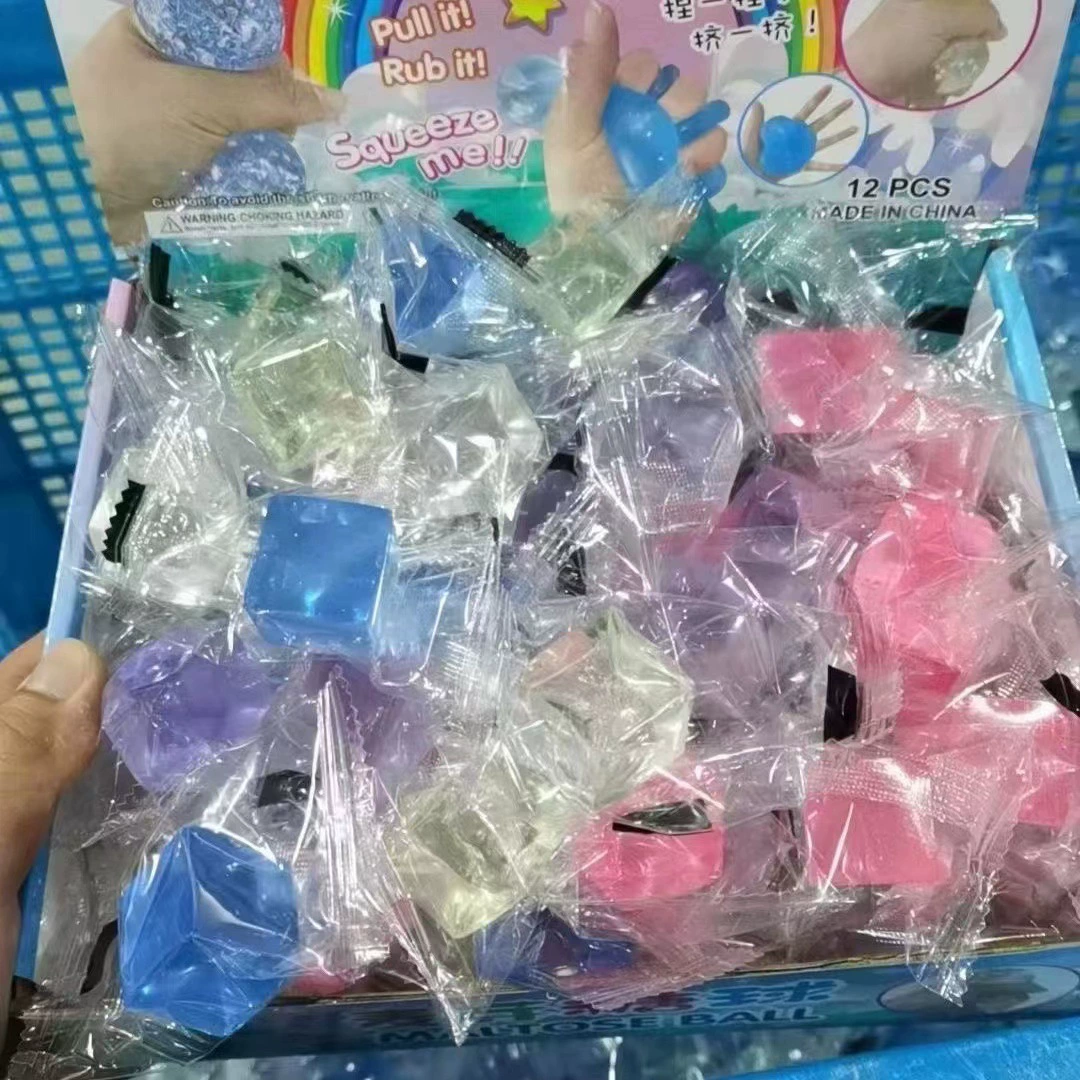 Ледяной кубик щепотка музыка Кошачий коготь щепотка музыка морская соль Ice Cube летние декомпрессионные игрушки могут щепотать небольшое желе оптом