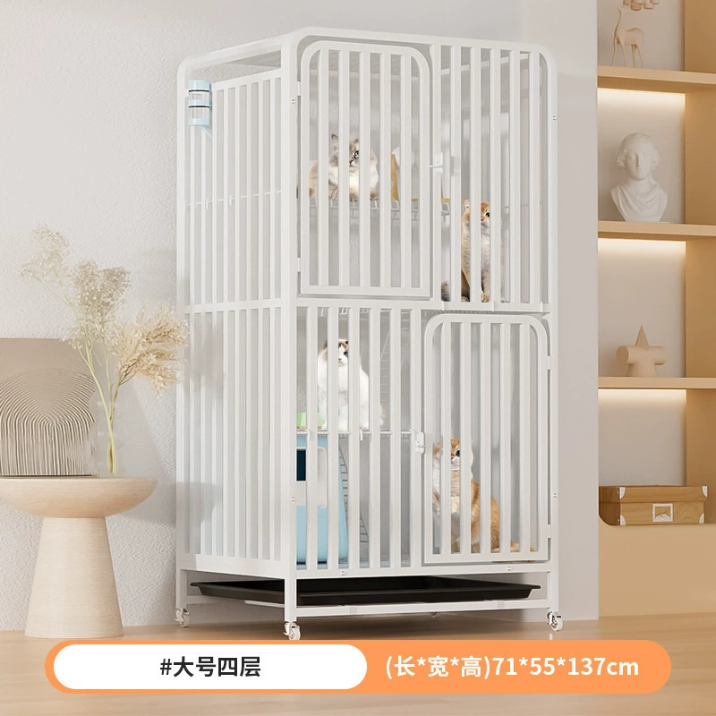 Коттедж-грязь для кошек — многоуровневый коттеджа для кошек в помещении, встроенные лоток и лазательные площадки, крупный