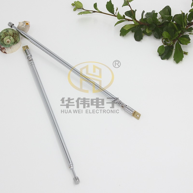 万向天线拉杆天线伸缩天线收音机天线6158电媒机4节万向总长615MM
