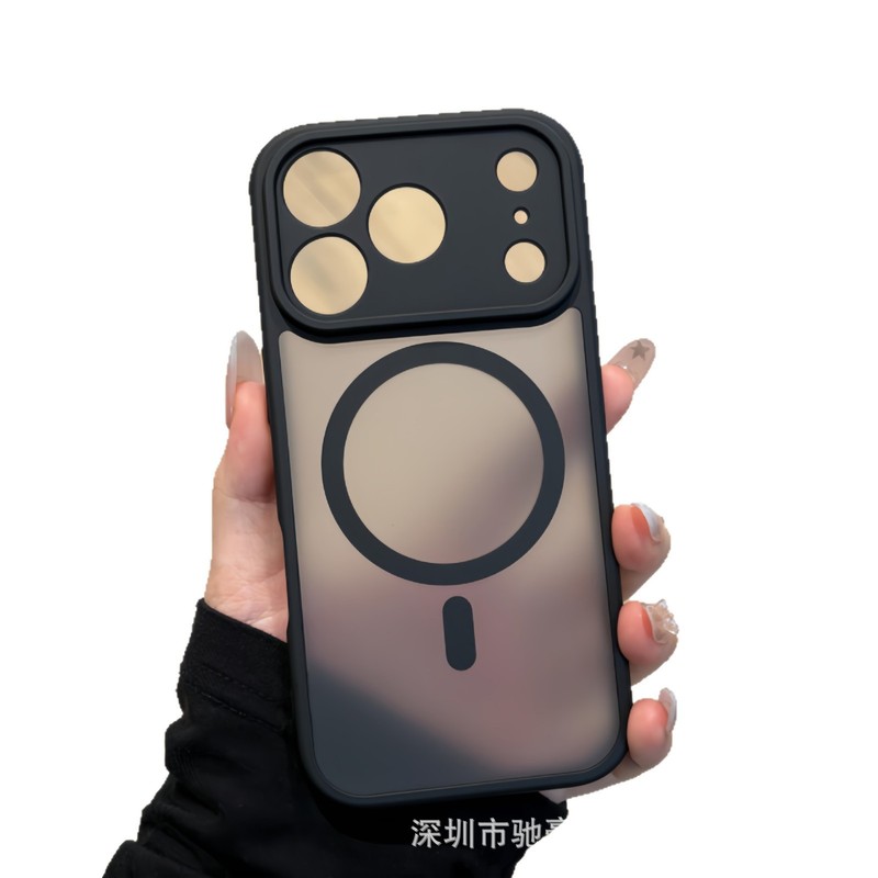 黑武士肤感磁吸适用iPhone17promax磨砂手机壳苹果16精孔防摔PC套|undefined