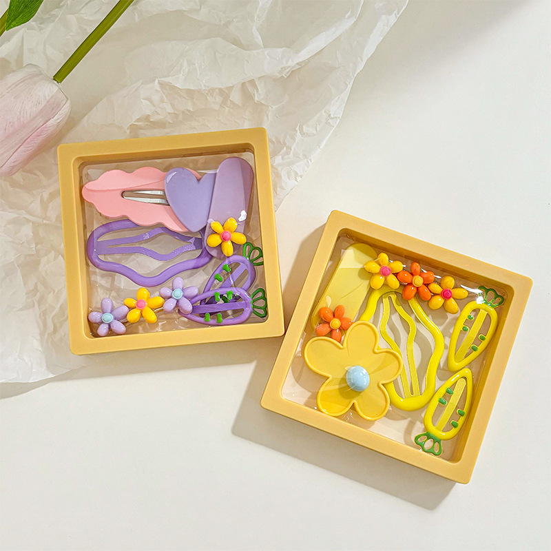 Clip de cabello de dopamina para niñas broche de cabello de la frente broche de cabello rotura BB clips lateral clips de cabello de bebé clips de frangeo toque