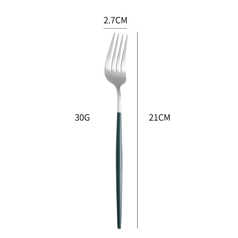 ポルトガルステンレスナイフフォークスプーンセットヨーロッパ式高颜値食器ホテル洋食ステーキナイフフォーククロスボーダースプーンフォーク|undefined