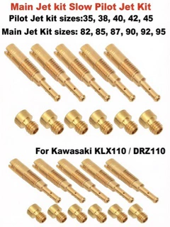 11PCS KLX110 / DRZ110 化油器主副喷油嘴套件 TBW1458, TBW0294