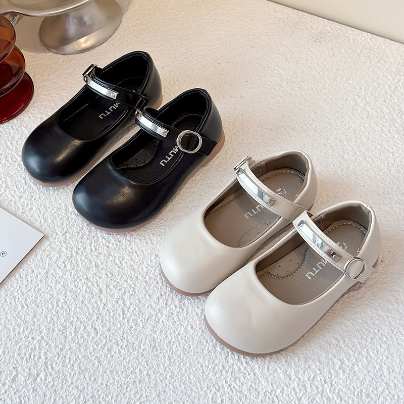 Ballerinas in Lederoptik mit weicher Sohle, Schleifenverzierung und Mary-Jane-Schuhen für Kleinkinder – leicht und bequem zu tragen_voghion.com