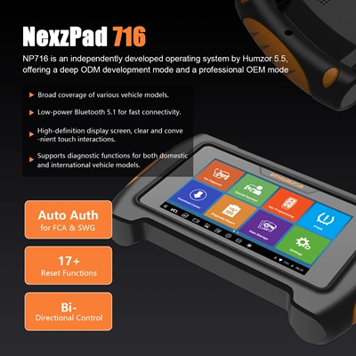 Humzor NP716 Universal Avtomobil diaqnostika alətləri