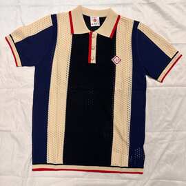 casa T新款美式复古镂空撞色翻领Polo短袖casablanca tee shirt
