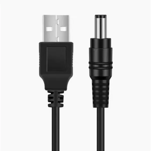 5V output 5521 straight head 1 meter black