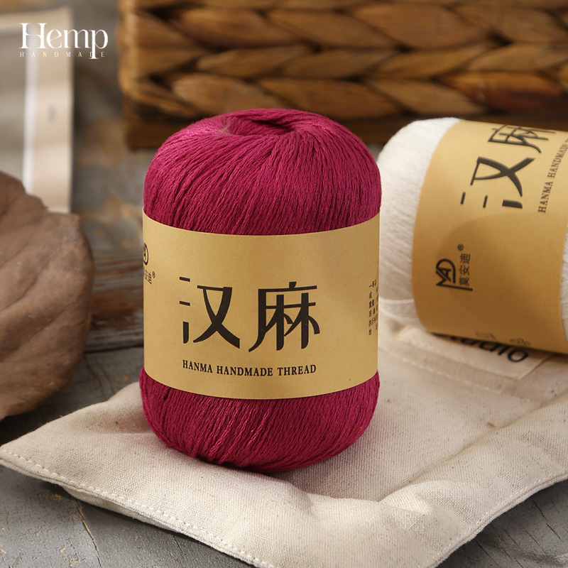 Tencel Linen Yarn Hemp Lace Cotton Thread DIY Handmade Crochet Summer Thread Cut Out Sweater Shawl Hat