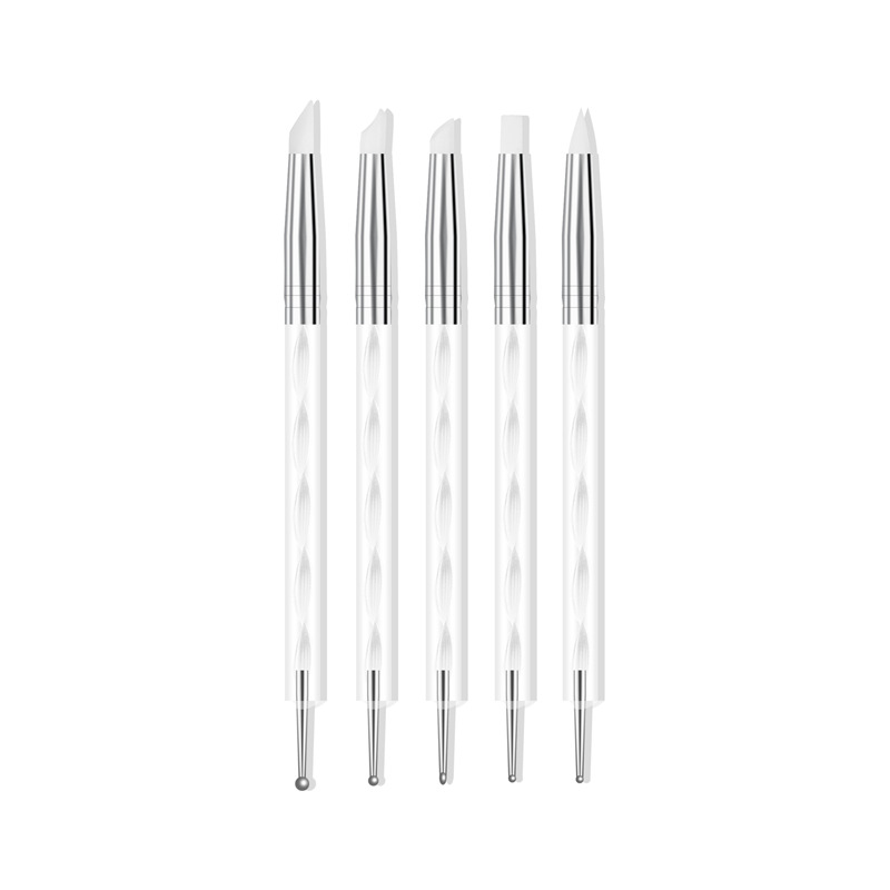 Taladro de silicona doble de 5 piezas Blanco