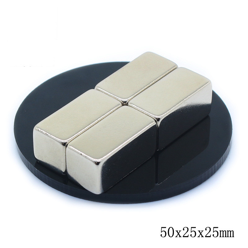 F50x25x25mm强磁稀土磁 吸铁石 钕铁硼强力磁铁 强磁钢长条形磁柱