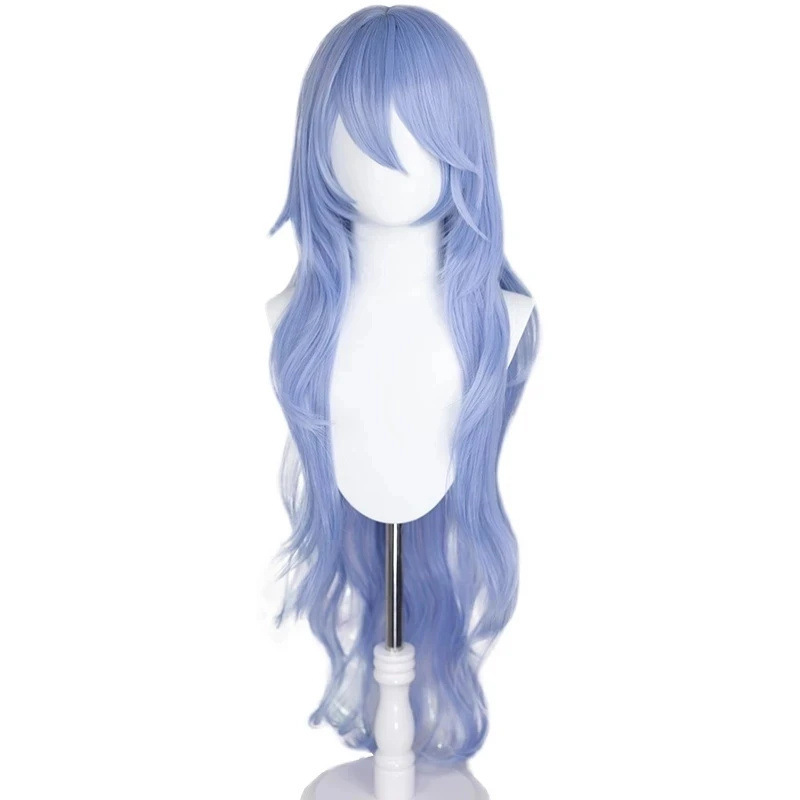 Eva Neon Genesis Evangelion Light Blue Cos Wig Ayanami Rei Long Hair Lingmaoli Wig