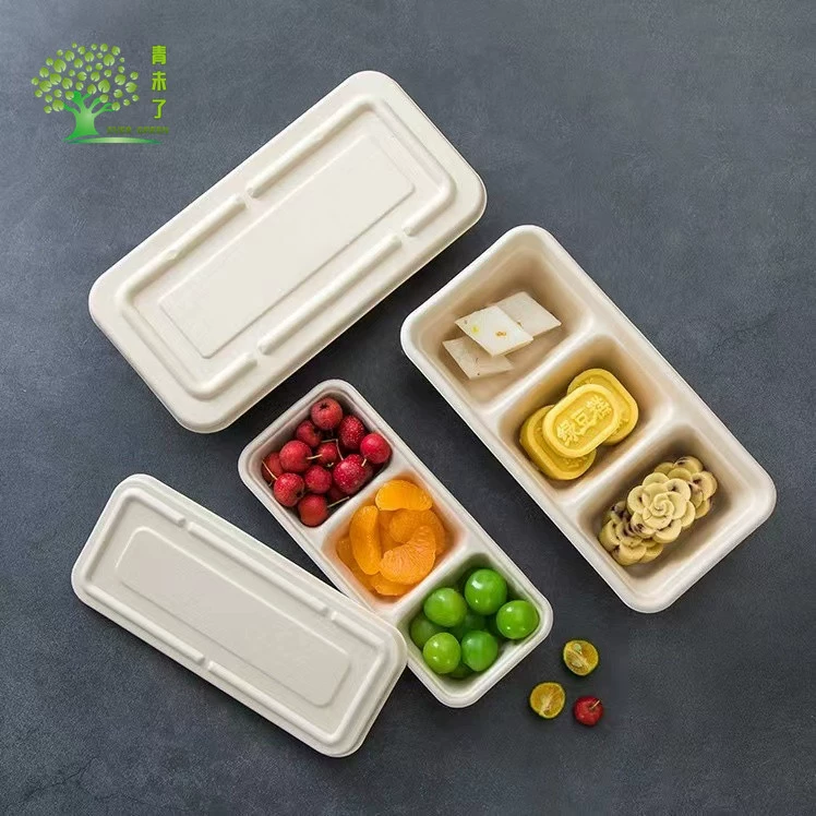 Одноразовая сетка красная бамбуковая мякоть Японский длинный трехсетчатый десерт торт легкий салат с фруктами на вынос