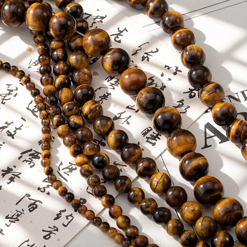 Amber Golden Brown Cat's Eye Glass Beads, Ancient Style Imitation Tiger's Eye Stone Beads, DIY Bracelet Necklace Materials Amber Golden Brown Cat's Eye Glass Beads, Ancient Style Imitation Tiger's Eye Stone Beads, DIY Bracelet Necklace Materials