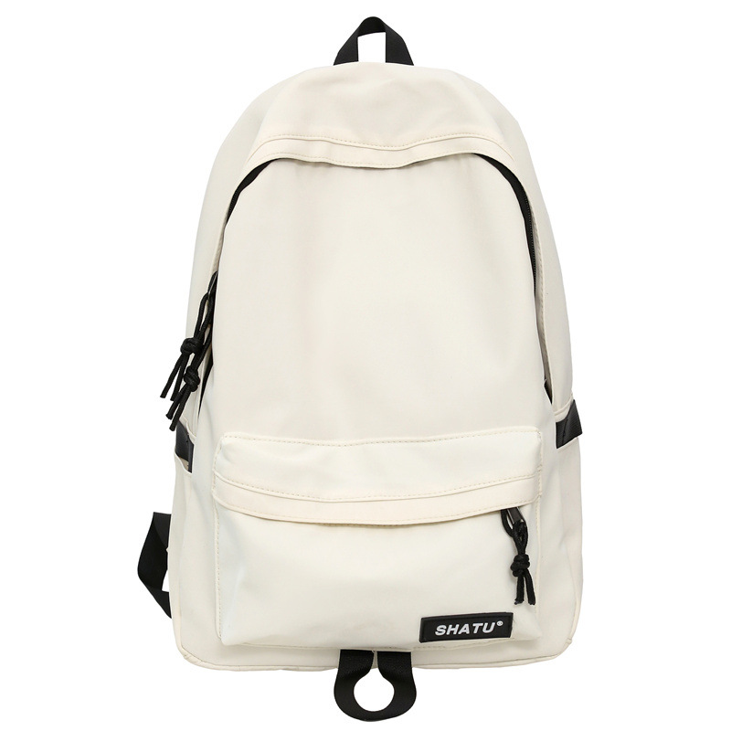 2025 nuevo bolso de lona de gran capacidad, mochilas de viaje extranjeras para estudiantes de secundaria, mochilas de hombro simples