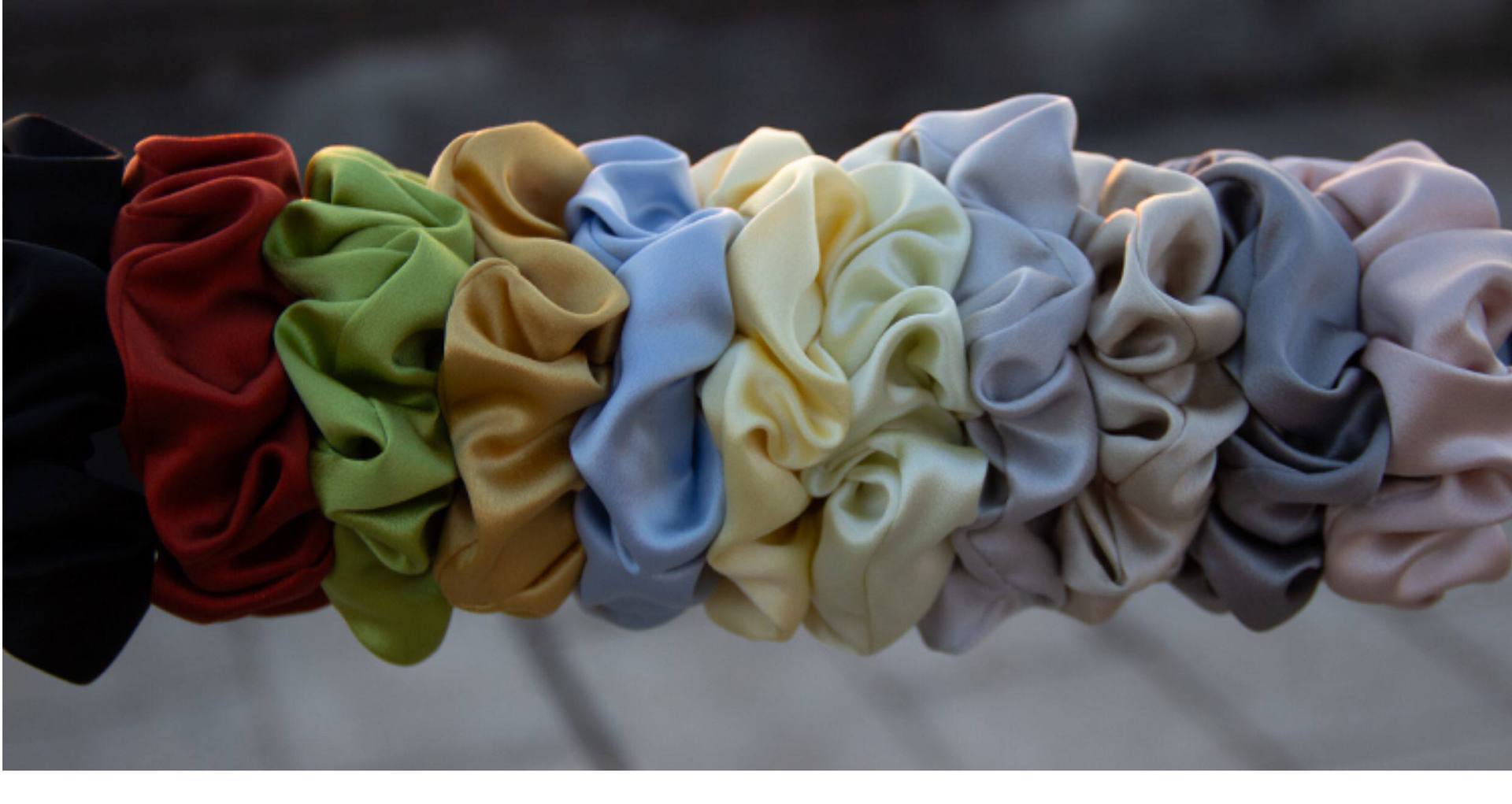 Mingjian 30 Momme Silk Hair Tie 100% Mulberry Silk Scrunchie Silk Decorative Rope Hair Care Traceless Sleep Hair Accessory