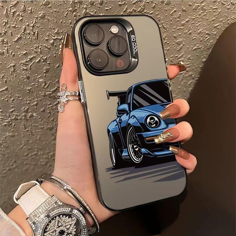 Nuevo coche deportivo de anime para iPhone 16 funda para teléfono móvil Apple 15promax/14 transfronterizo 13pro12 Europa y América