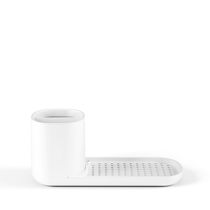 Caja de jabón de prensa manual, estante de drenaje de cocina, detergente de acero inoxidable, caja de jabón de escritorio