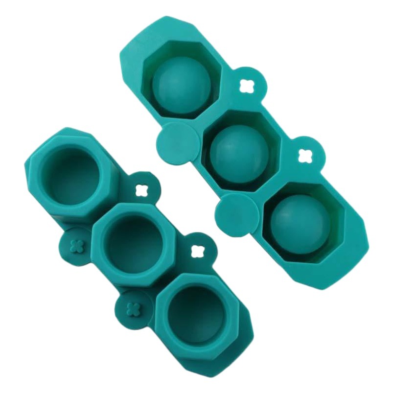 En stock 3-pieza taza de hielo de silicona diamante molde de hielo cóctel bandeja de hielo de silicona suculentas maceta molde DIY molde de yeso