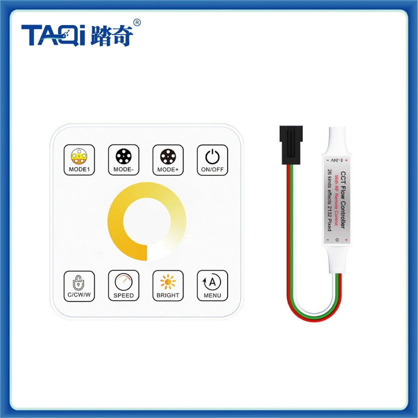 LED color warm color flow controller chase the light flowing light turning back RF wireless mini controller wholesale