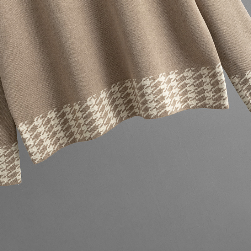 Casual Outdoor Daily Women's Temperament Commuter Commute Style Houndstooth Mercerized Cotton Cotton Leisure Suit Pants Sets display picture 13