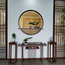 实木玄关背景墙 可定客厅背景 中式现代风烤漆镂空墙板