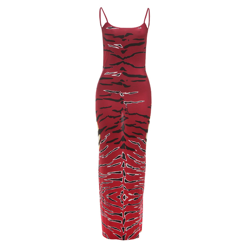 Fashionable Womens Bodycon Dress Sexy Backless Design Unique Print Autumn Style Wholesale Available