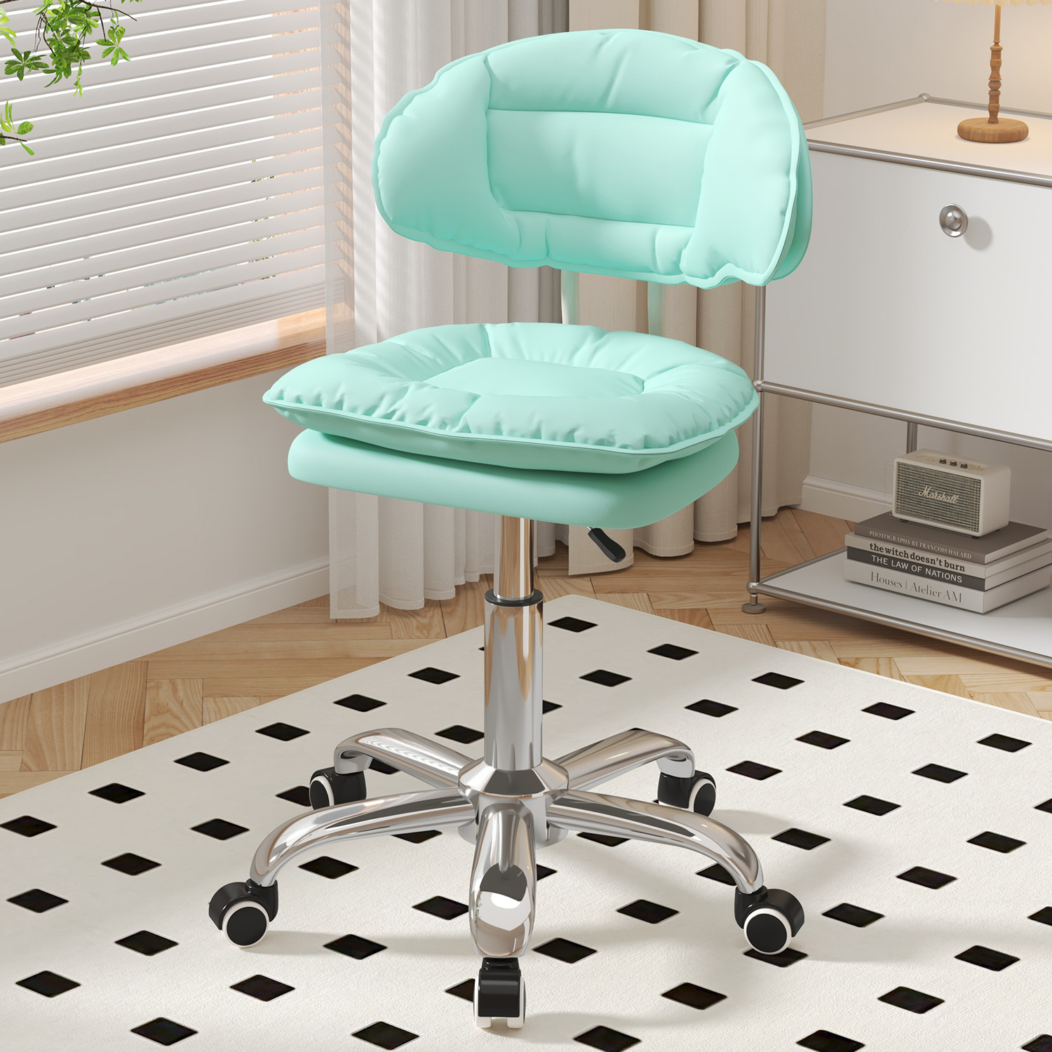 Silla de bar simple taburete giratorio casero respaldo silla de bar silla de plata de belleza manicurista elevación taburete