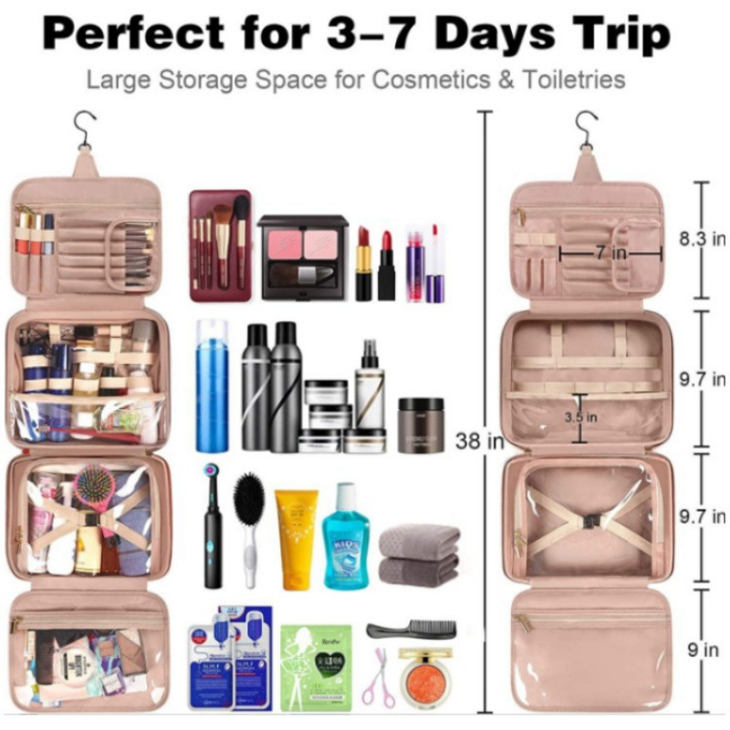 Bolsa de lavado en stock, bolsa de maquillaje, bolsa de viaje, bolsa de lavado, bolsa de almacenamiento, bolsa de viaje, bolsa de almacenamiento