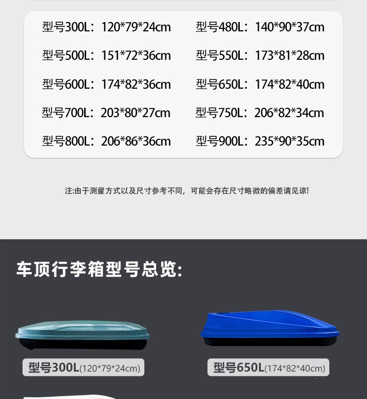 Suitable for car roof luggage box, specifically for Volkswagen Tiguan L, Touareg, T-Roc, Touran, Sharan, POLO, and C-Trek