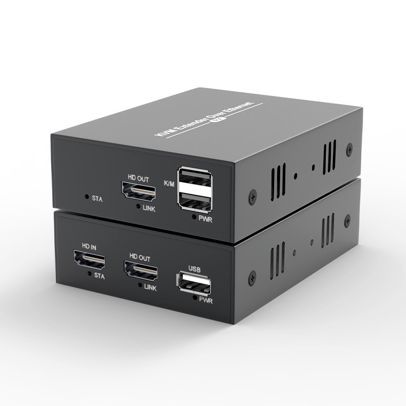 USB 1 to Multiple HDMI Kvm Network Extender 150m Hd Transmission with Keyboard and Mouse Function Custom