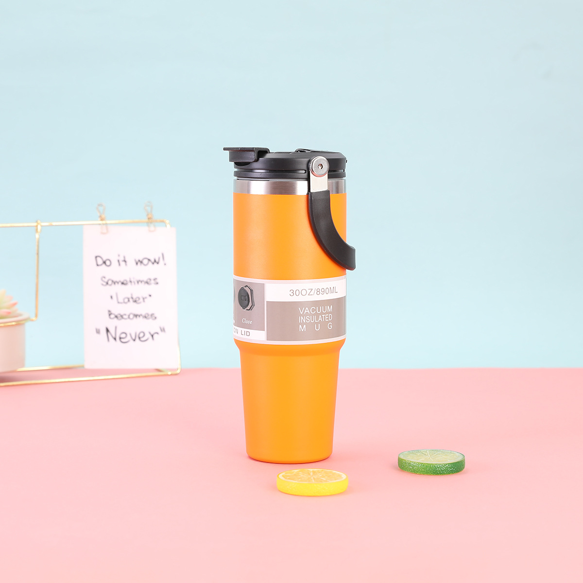 Taza de coche portátil transfronteriza de 30oz Taza de vacío de doble capa de acero inoxidable 304 Taza de vacío Taza de hielo al aire libre