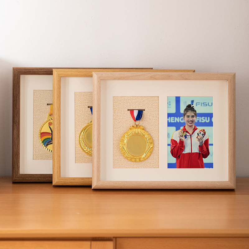 Medal Frame Storage Box Three-Dimensional Hollow Honor Marathon Competition Gold Medal Display Stand Wholesale Medal Frame Storage Box Three-Dimensional Hollow Honor Marathon Competition Gold Medal Display Stand Wholesale