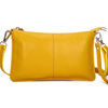 Fashionable thin leather shoulder bag, small clutch bag, cowhide, genuine leather