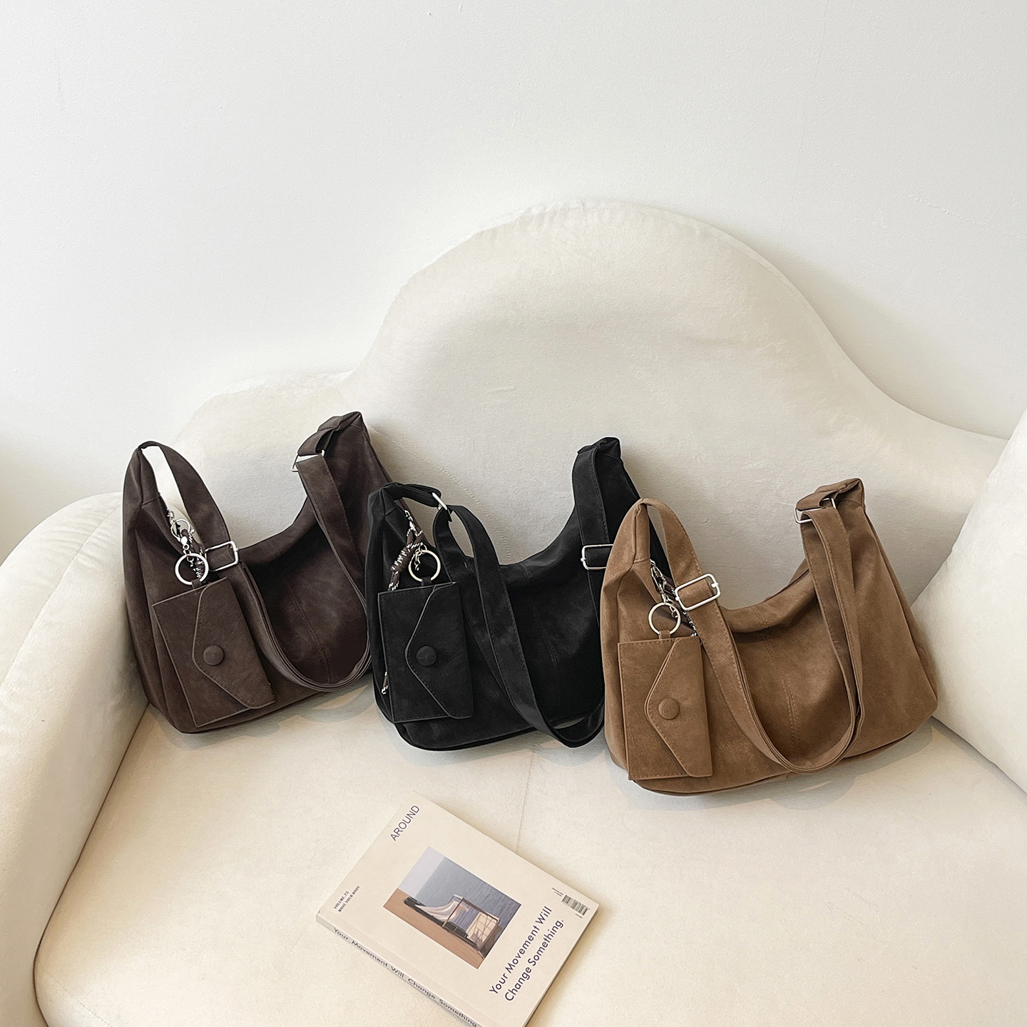 Bags for Women 2026 New Style Casual Niche Commuter Fashion Simple Large Capacity Single Shoulder Crossbody Bag Soft Tote Bag