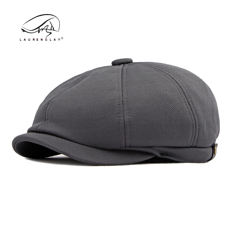 Chapeau d'extérieur unisexe printemps/été Chapeau octogonal de mode rétro pour hommes Casquette décontractée Chapeau gavroche simple pour femmes_voghion.com